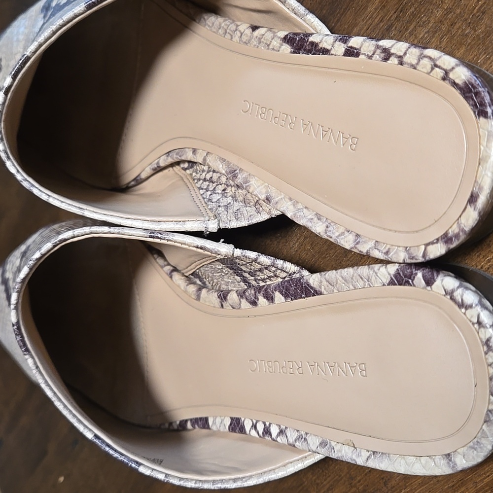 Snakeskin Pattern Mules - Picture 2 of 6